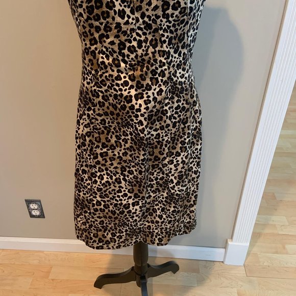 Muse for Boston Proper Animal Print Sleeveless Dress - Picture 3 of 10